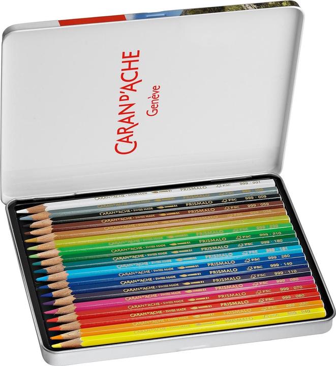 Actual product image Caran d'Ache Prismalo Aquarelle Metallschachtel (Multicoloured, 18 x)
