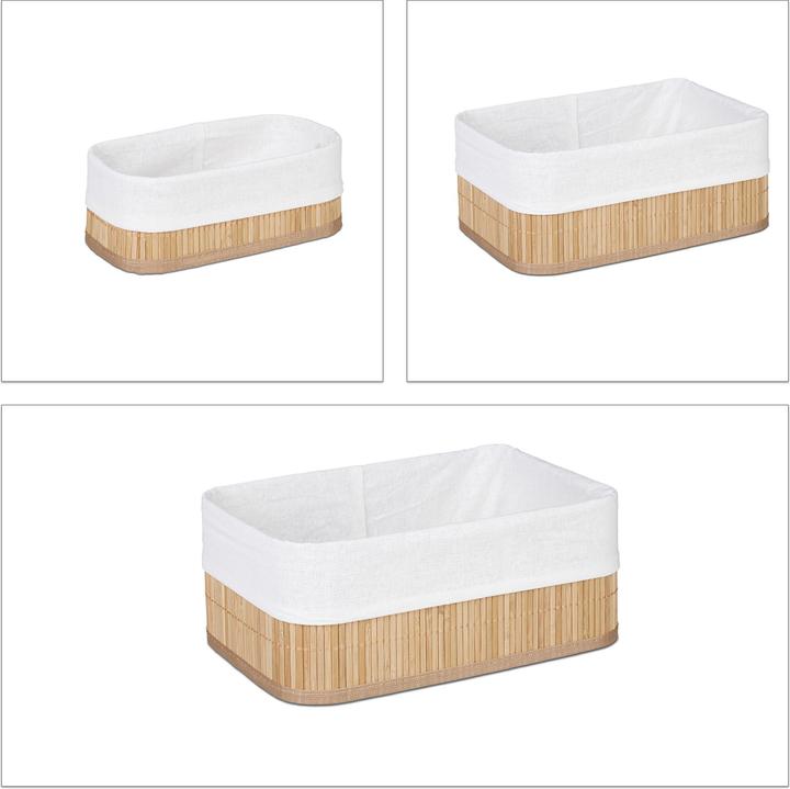 Actual product image Relaxdays Bath (3 x, 30 x 20 x 12.5 cm)