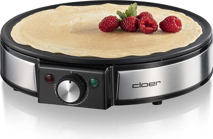 Cloer 6630 Crepiera 2 crepe, acciaio inox