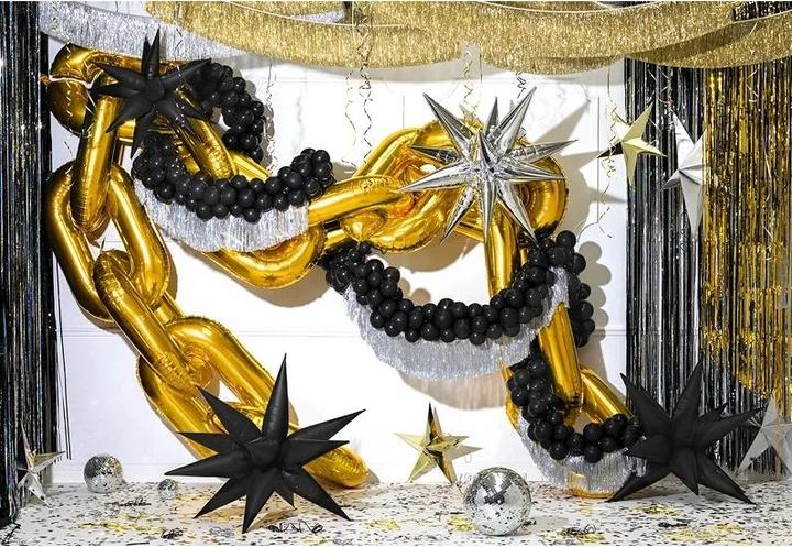 Produktbild Partydeco Girlanden aus goldenen Fransen