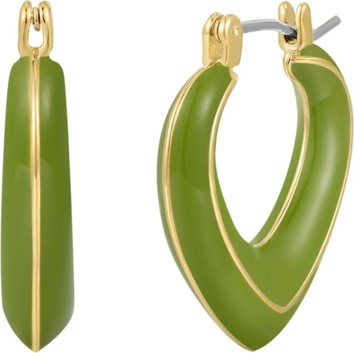 Actual product image Yokoamii Ladies hoop earrings metal alloy - 36550 (Metal alloy)