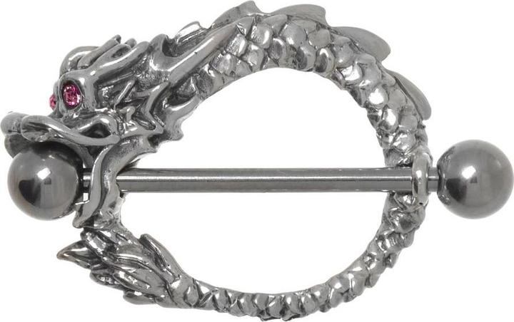Bijouteria Brustpiercing (Chirurgenstahl 316L, Kristall, Silber 925)