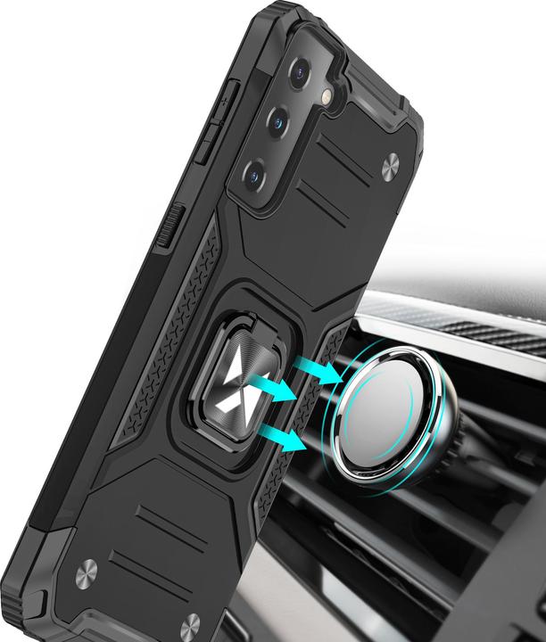Produktbild Wozinsky Ring Armor Tough Hybrid Case Cover + Magnethalterung für Samsung Galaxy S22 + (S22 Plus) Ro (Samsung Galaxy S22+)