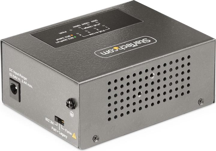 Immagine prodotto StarTech COM Iniettore PoE++ multi-Gigabit a 4 porte 5/2.5G Ethernet NBASE-T PoE/PoE+/PoE++ 802.3af/802. (802.3bt (PoE+++), 160 W)