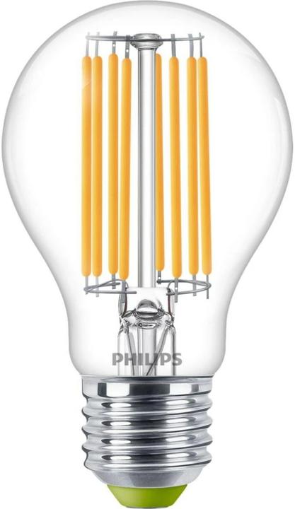 Produktbild Philips LED Lampe Glühbirnenform E27 4 Watt klar warmweiss Filament (E27, 4 W, 840 lm, 1 x, A)