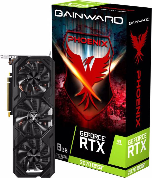 Actual product image Gainward Graphics card GeForce RTX 2070 SUPER Phoenix V1 GS 8GB (8 GB)