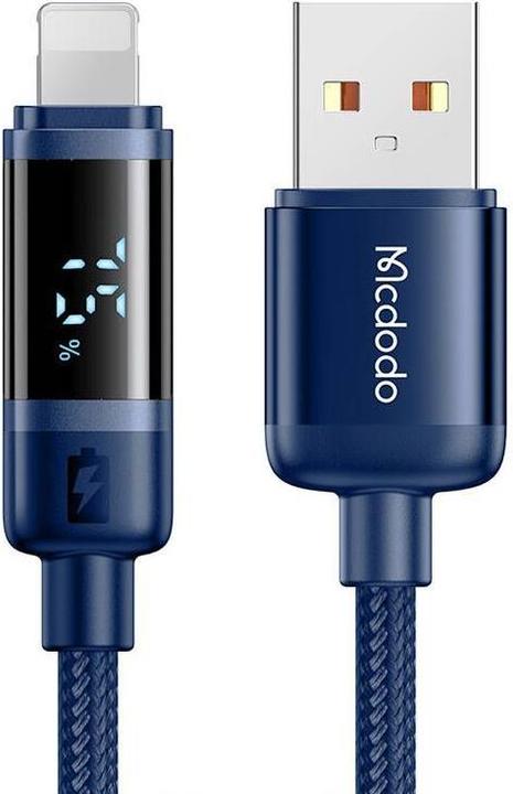 Actual product image Mcdodo CA-5001 USB-A to Lightning cable, 100W, 1.2m (blue) (1.20 m, 100 W)