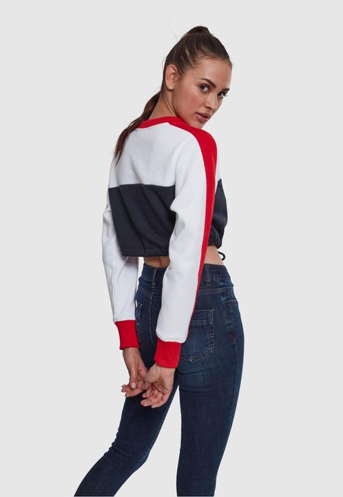 Image du produit Urban Classics Ladies Cropped 3-Tone Stripe Crew (XL)