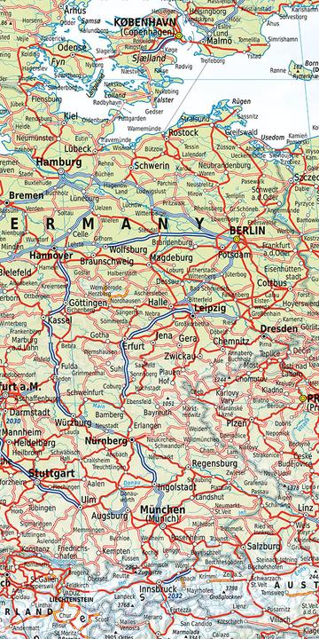 Produktbild Railmap Europe 1:5Mio