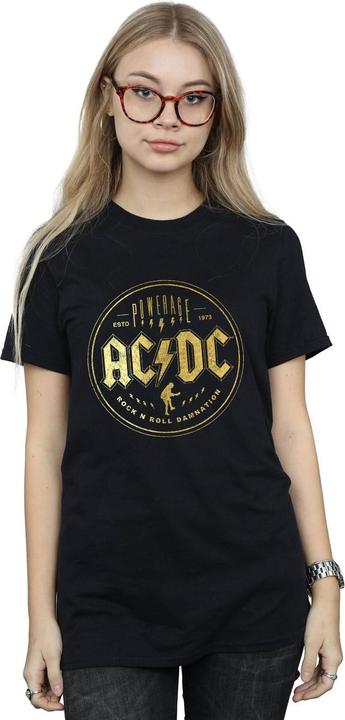 Produktbild AC/DC Rock N Roll Damnation Baumwolle Boyfriend TShirt (M)