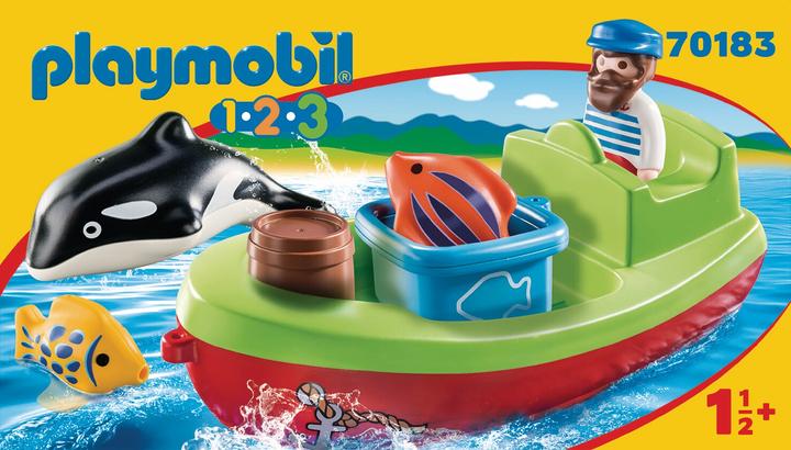 Produktbild Playmobil Seemann mit Fischerboot (70183, Playmobil 1.2.3)