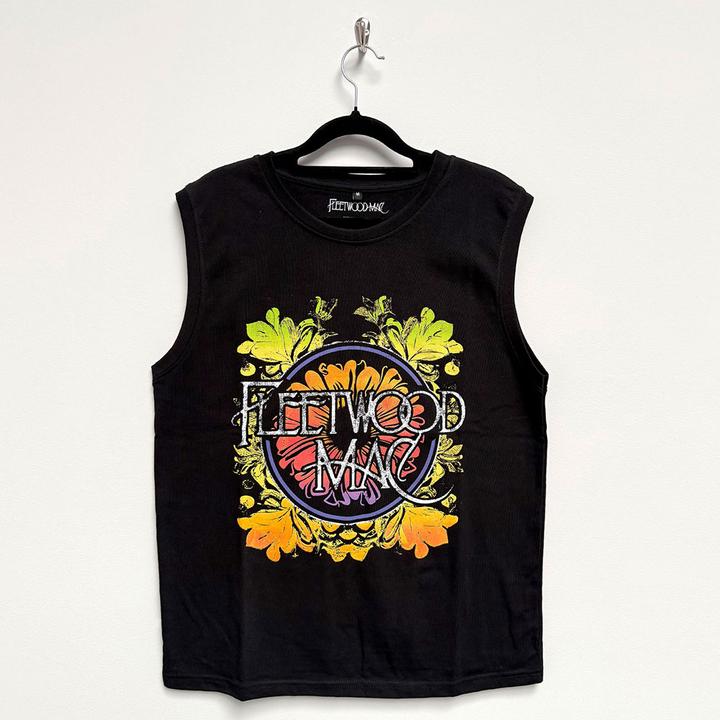Produktbild Fleetwood Mac Circle Floral Logo (Black) Tank (L)