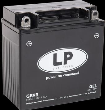 Produktbild Landport Motorradbatterie Gel GB9B 12V 9Ah (12 V, 9 Ah, 100 A)
