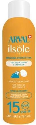 Actual product image Arval Il Sole Protective Mousse SPF15 200ml (Suntan cream, SPF 15, 200 ml)