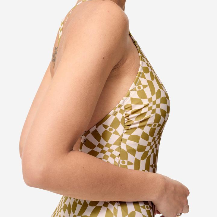 Image du produit Nabaiji Maillot de bain 1 pièce natation Femme - Lila PSYCHODAM vert olive (48)