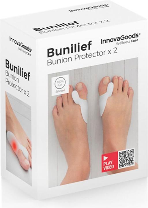 Immagine prodotto InnovaGoods Cuscinetti in silicone per calli Bunilief confezione da 2 unità (Decompressione)