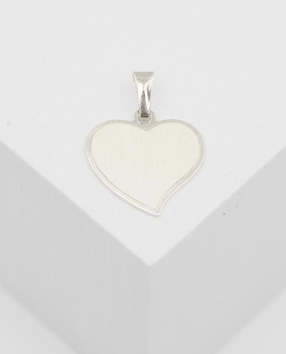 Immagine prodotto Muau Piastra d'incisione cuore (Oro bianco 750)