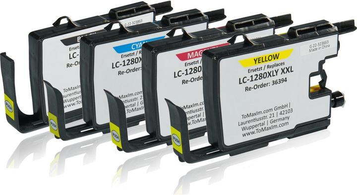 Image du produit Inkadoo Cartouches d'imprimante multipack compatibles avec Brother LC-1280 XL VAL XXL contient 4x (M, C, Y, CF)