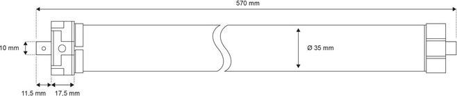 Produktbild Schellenberg Rohrmotor Funk Rolladenmotor PREMIUM 10Nm, Mini