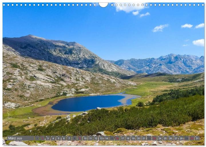 Produktbild Weitwandern auf Korsika GR 20 (Wandkalender 2025 DIN A3 quer), Monatskalender (A3, Deutsch)
