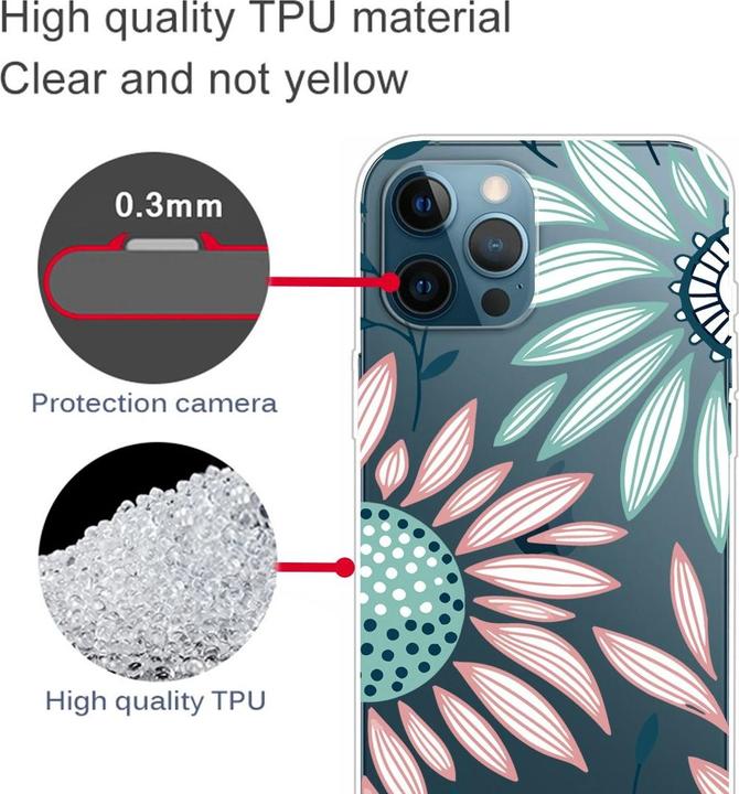 Actual product image König Design Case Mobile Protection for Apple iPhone 13 Pro Max Case Cover Bag Transparent New (Apple iPhone 13 Pro Max)