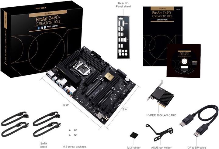 Image du produit ASUS ProART Z490 CREATOR 10G (LGA 1200, Intel Z490, ATX)