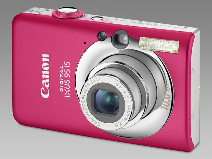 Canon Digital IXUS 95 IS, 10Mio Pixel, 3x Zoom, Pink (1/2")