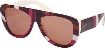 Actual product image Emilio Pucci Pucci EP0231 Shiny Dark Yellow Women's Sunglasses 58/15/140