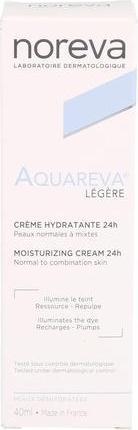 Actual product image Noreva Aquareva Moisturising Cream Light Textured 40ml (Suntan cream, 40 ml)