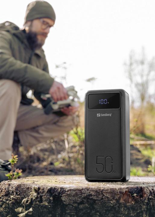 Immagine prodotto Sandberg Powerbank USB-C PD 130W 50000 (50000 mAh, 100 W, 185 Wh)