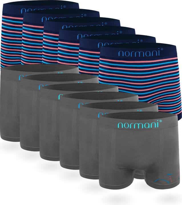 Normani 12 St??ck Mikrofaser-Boxershorts f??r Herren - 2264
