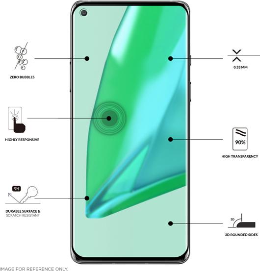 Actual product image Eiger Mountain Glass Clear Edge (1 Piece, OnePlus 9 Pro)