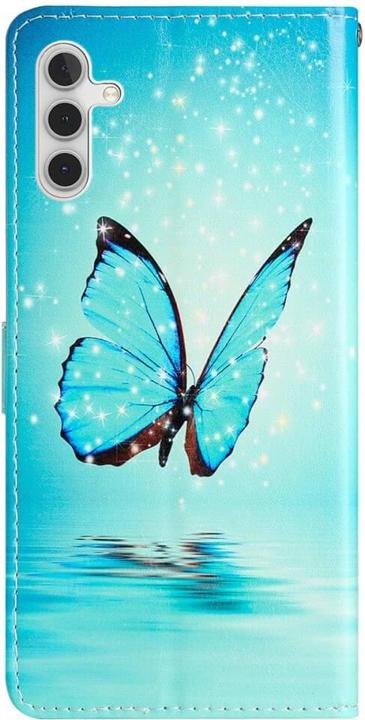 Immagine prodotto Cover-Discount Galaxy S23 FE - Custodia in pelle a farfalla blu (Samsung Galaxy S23 FE)