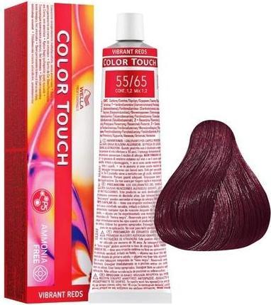 Actual product image Wella Professionals Colour Touch 55/65 Light Intense Violet Mahogany Brown 60ml (55/65)