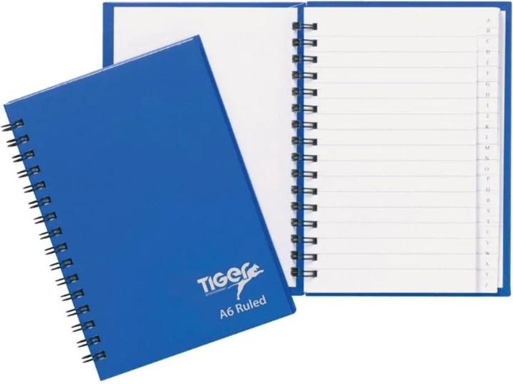 Image du produit Tiger - Cahier (A6, À rayures, Couverture rigide)