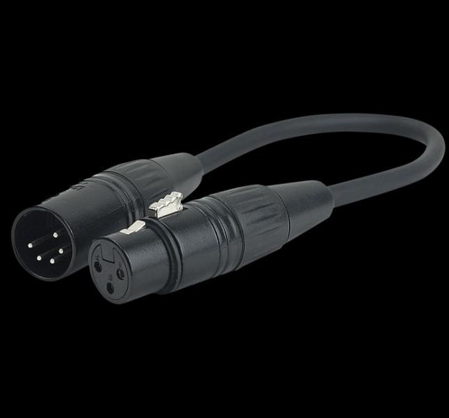 Actual product image DAP-Audio DMX adapter cable (0.25 m, XLR)