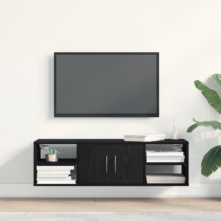 Produktbild VidaXL Wandregal Schwarze Eiche 140x41x75 cm Holzwerkstoff (102 x 30 x 29 cm)