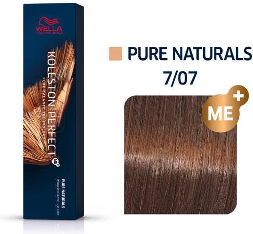 Actual product image Wella Koleston Perfect Me+ Pure Naturals (7/07 medium blonde natural-brown)