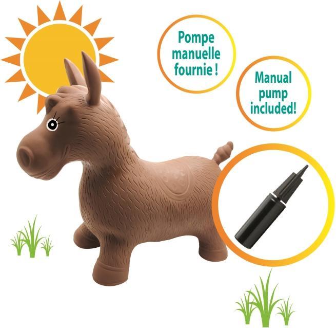 Actual product image Lexibook Inflatable Jumping Plush Horse (BGP050)