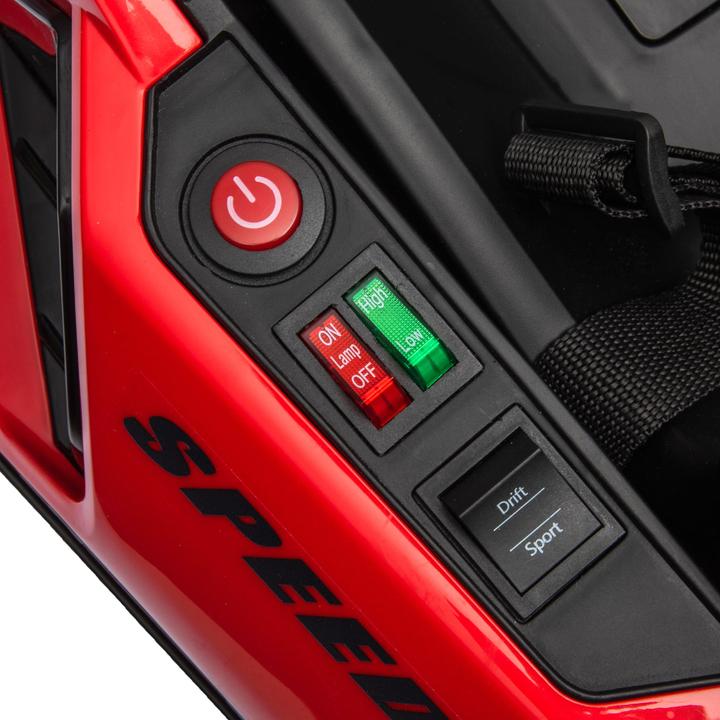 Produktbild Homcom Kinder Elektro Gokart Kunststoff, Metall Rot+Schwarz