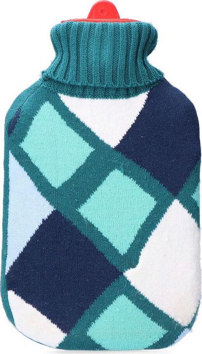 EDM Wärmflasche Blau Wolle (2 L) (2 l)