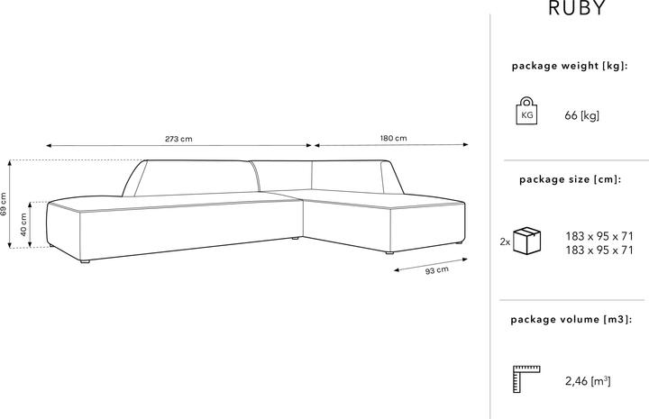 Produktbild Micadoni Ruby (Ecksofa)