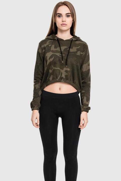 Actual product image Urban Classics Ladies Camo Cropped Hoody (M)