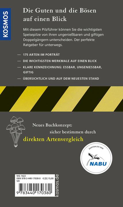 Produktbild Kosmos Essbare Pilze und ihre giftigen Doppelgänger (Deutsch, Andreas Gminder, Hans E. Laux, 2022)