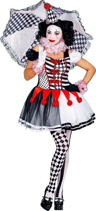 Produktbild Widmann MISS HARLEKIN (Kleid, Clownkragen, Manschetten, Minihut), S (S)
