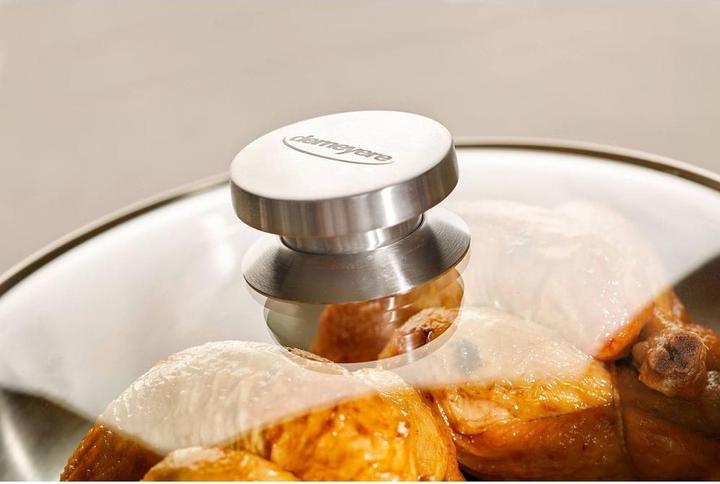 Productafbeelding Demeyere Glazen deksel met roestvrijstalen ring 30cm (30 cm, Glas, Metaal)
