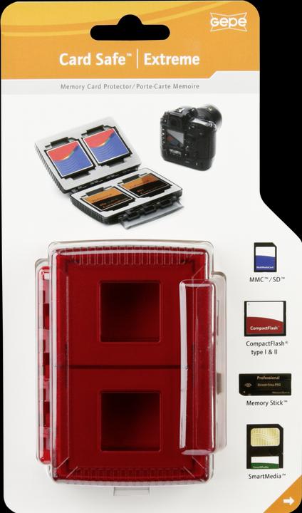 Immagine prodotto Gepe Card Safe Extreme rosso (Coperchio scheda di memoria)