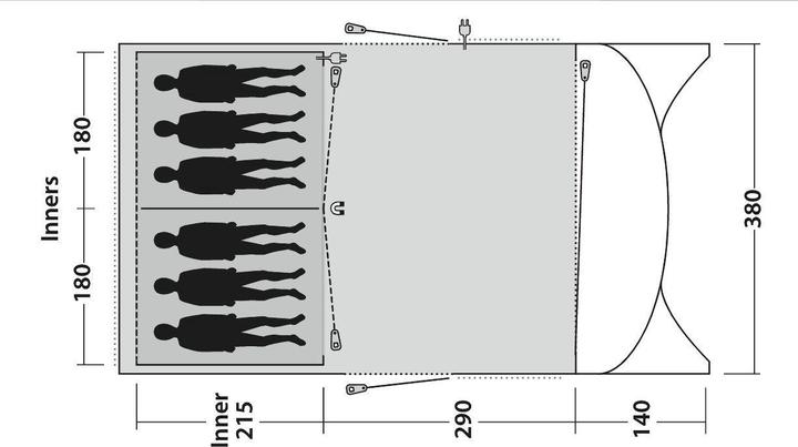 Image du produit Outwell Greenwood (Tente tunnel, 25.40 kg, 6 personnes)