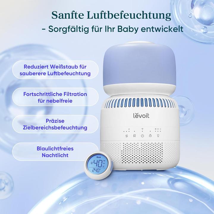 Produktbild Levoit Sprout Verdunstungsluftbefeuchter 3,8L, leise, Smart Funktionen (20 m²)