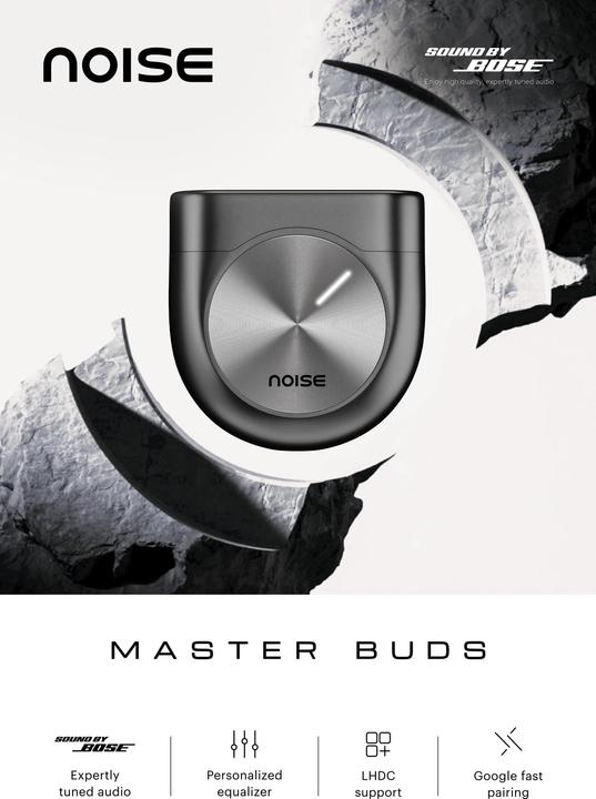 Produktbild Noise Master Buds Truly Wireless Earbuds ANC Silver (44 h, Kabellos)